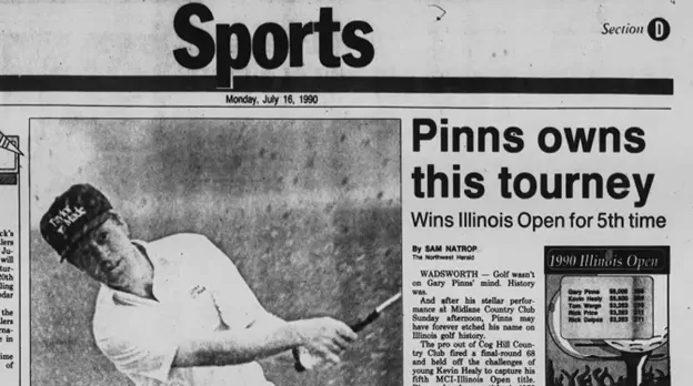 gary pinns wins illinois open